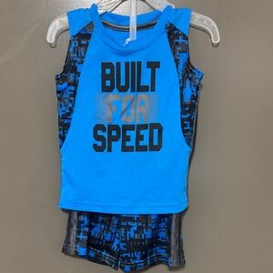 Energy Zone Blue and Black Kids Tank Top